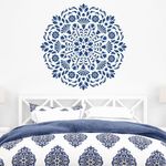 Casa si Gradina - Decoratiuni - DIY - Sabloane decorative pereti - Sablon Perete vopsire, tencuiala 0.7mm Lirio Mandala Refolosibil, model MXSP7149, 600 x 600 mm - Infinity.ro