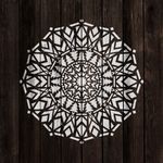 Casa si Gradina - Decoratiuni - DIY - Sabloane decorative pereti - Sablon Perete vopsire, tencuiala 0.7mm Abeto Mandala Refolosibil, model MXSP7159, 500 x 500 mm - Infinity.ro
