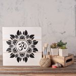 Casa si Gradina - Decoratiuni - DIY - Sabloane decorative pereti - Sablon Perete vopsire, tencuiala 0.7mm Om Flower Mandala Refolosibil, model MXSP7150, 1000 x 1000 mm - Infinity.ro