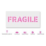 Casa si Gradina - Decoratiuni - DIY - Sabloane decorative pereti - Sablon Perete vopsire, tencuiala 0.7mm Fragile Word Refolosibil, model MXSP7218, 200 x 200 mm, 0.70mm - Infinity.ro