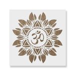 Casa si Gradina - Decoratiuni - DIY - Sabloane decorative pereti - Sablon Perete vopsire, tencuiala 0.7mm Om Flower Mandala Refolosibil, model MXSP7150, 700 x 700 mm - Infinity.ro