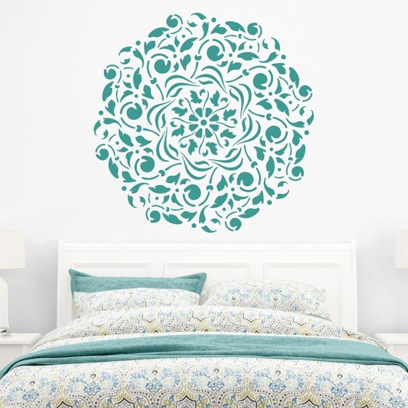 Casa si Gradina - Decoratiuni - DIY - Sabloane decorative pereti - Sablon Perete vopsire, tencuiala 0.7mm Scheele Mandala Refolosibil, model MXSP7151, 1000 x 1000 mm - Infinity.ro