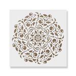 Casa si Gradina - Decoratiuni - DIY - Sabloane decorative pereti - Sablon Perete vopsire, tencuiala 0.7mm Scheele Mandala Refolosibil, model MXSP7151, 1000 x 1000 mm - Infinity.ro