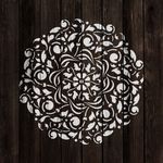 Casa si Gradina - Decoratiuni - DIY - Sabloane decorative pereti - Sablon Perete vopsire, tencuiala 0.7mm Scheele Mandala Refolosibil, model MXSP7151, 1000 x 1000 mm - Infinity.ro