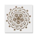 Casa si Gradina - Decoratiuni - DIY - Sabloane decorative pereti - Sablon Perete vopsire, tencuiala 0.7mm Nautical Mandala Refolosibil, model MXSP7161, 100 x 100 mm - Infinity.ro