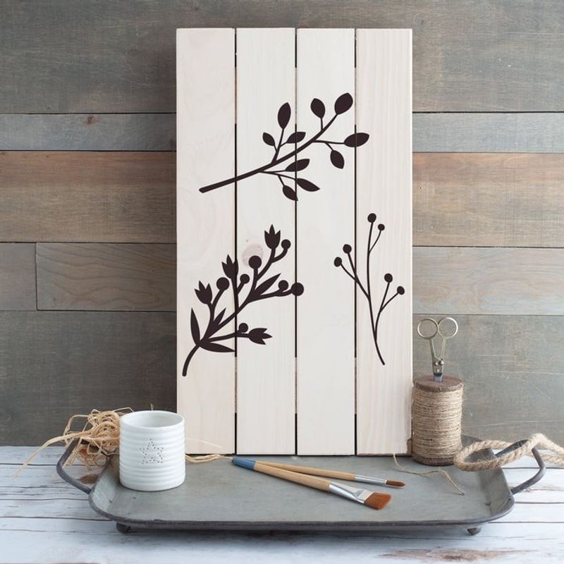 Casa si Gradina - Decoratiuni - DIY - Sabloane decorative pereti - Sablon Perete vopsire, tencuiala 0.7mm Tree Branches Stencil Refolosibil, model MXSP7179, 1000 x 1000 mm - Infinity.ro