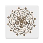 Casa si Gradina - Decoratiuni - DIY - Sabloane decorative pereti - Sablon Perete vopsire, tencuiala 0.7mm Nautical Mandala Refolosibil, model MXSP7161, 400 x 400 mm - Infinity.ro