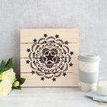 Casa si Gradina - Decoratiuni - DIY - Sabloane decorative pereti - Sablon Perete vopsire, tencuiala 0.7mm Nautical Mandala Refolosibil, model MXSP7161, 400 x 400 mm - Infinity.ro