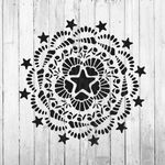 Casa si Gradina - Decoratiuni - DIY - Sabloane decorative pereti - Sablon Perete vopsire, tencuiala 0.7mm Nautical Mandala Refolosibil, model MXSP7161, 300 x 300 mm - Infinity.ro