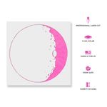 Casa si Gradina - Decoratiuni - DIY - Sabloane decorative pereti - Sablon Perete vopsire, tencuiala 0.7mm Moon Refolosibil, model MXSP7188, 100 x 100 mm - Infinity.ro