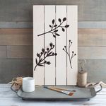 Casa si Gradina - Decoratiuni - DIY - Sabloane decorative pereti - Sablon Perete vopsire, tencuiala 0.7mm Tree Branches Stencil Refolosibil, model MXSP7179, 400 x 400 mm - Infinity.ro