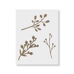 Casa si Gradina - Decoratiuni - DIY - Sabloane decorative pereti - Sablon Perete vopsire, tencuiala 0.7mm Tree Branches Stencil Refolosibil, model MXSP7179, 300 x 300 mm - Infinity.ro