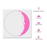 Casa si Gradina - Decoratiuni - DIY - Sabloane decorative pereti - Sablon Perete vopsire, tencuiala 0.7mm Moon Refolosibil, model MXSP7188, 300 x 300 mm - Infinity.ro