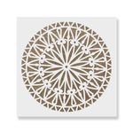 Casa si Gradina - Decoratiuni - DIY - Sabloane decorative pereti - Sablon Perete vopsire, tencuiala 0.7mm Bellis Mandala Refolosibil, model MXSP7153, 300 x 300 mm - Infinity.ro