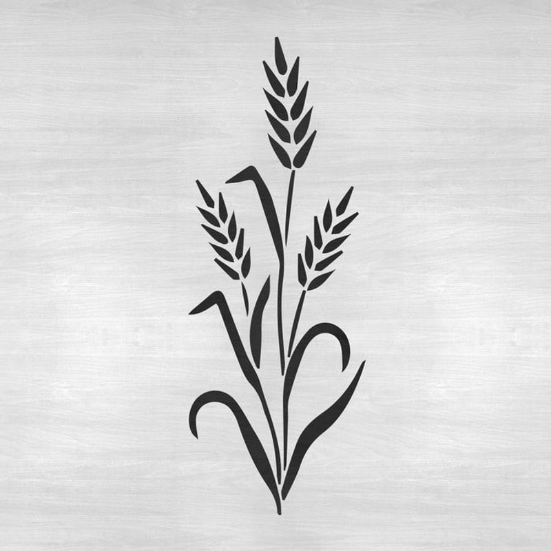 Casa si Gradina - Decoratiuni - DIY - Sabloane decorative pereti - Sablon Perete vopsire, tencuiala 0.7mm Wheat Stencil Refolosibil, model MXSP7180, 700 x 700 mm - Infinity.ro