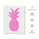 Casa si Gradina - Decoratiuni - DIY - Sabloane decorative pereti - Sablon Perete vopsire, tencuiala 0.7mm Simple Pineapple Refolosibil, model MXSP7197, 200 x 200 mm - Infinity.ro