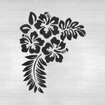 Casa si Gradina - Decoratiuni - DIY - Sabloane decorative pereti - Sablon Perete vopsire, tencuiala 0.7mm Hibiscus Flower Stencil Refolosibil, model MXSP7171, 800 x 800 mm - Infinity.ro