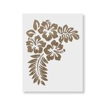 Casa si Gradina - Decoratiuni - DIY - Sabloane decorative pereti - Sablon Perete vopsire, tencuiala 0.7mm Hibiscus Flower Stencil Refolosibil, model MXSP7171, 800 x 800 mm - Infinity.ro