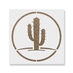 Casa si Gradina - Decoratiuni - DIY - Sabloane decorative pereti - Sablon Perete vopsire, tencuiala 0.7mm Cactus Refolosibil, model MXSP7181, 100 x 100 mm - Infinity.ro