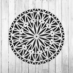 Casa si Gradina - Decoratiuni - DIY - Sabloane decorative pereti - Sablon Perete vopsire, tencuiala 0.7mm Bellis Mandala Refolosibil, model MXSP7153, 900 x 900 mm - Infinity.ro