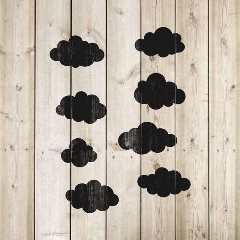 Casa si Gradina - Decoratiuni - DIY - Sabloane decorative pereti - Sablon Perete vopsire, tencuiala 0.7mm Clouds Refolosibil, model MXSP7190, 100 x 100 mm - Infinity.ro