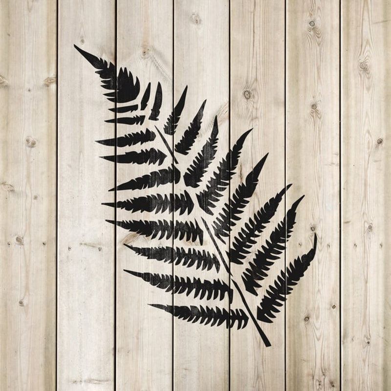 Casa si Gradina - Decoratiuni - DIY - Sabloane decorative pereti - Sablon Perete vopsire, tencuiala 0.7mm Ferns Stencil Refolosibil, model MXSP7172, 1000 x 1000 mm - Infinity.ro
