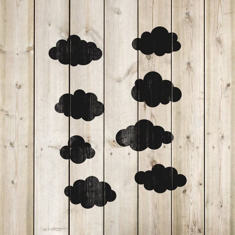 Casa si Gradina - Decoratiuni - DIY - Sabloane decorative pereti - Sablon Perete vopsire, tencuiala 0.7mm Clouds Refolosibil, model MXSP7190, 700 x 700 mm - Infinity.ro