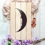 Casa si Gradina - Decoratiuni - DIY - Sabloane decorative pereti - Sablon Perete vopsire, tencuiala 0.7mm Crescent Moon Refolosibil, model MXSP7198, 100 x 100 mm - Infinity.ro