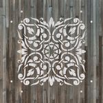 Casa si Gradina - Decoratiuni - DIY - Sabloane decorative pereti - Sablon Perete vopsire, tencuiala 0.7mm Arabesque Refolosibil, model MXSP7154, 700 x 700 mm - Infinity.ro