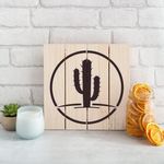 Casa si Gradina - Decoratiuni - DIY - Sabloane decorative pereti - Sablon Perete vopsire, tencuiala 0.7mm Cactus Refolosibil, model MXSP7181, 700 x 700 mm - Infinity.ro