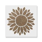 Casa si Gradina - Decoratiuni - DIY - Sabloane decorative pereti - Sablon Perete vopsire, tencuiala 0.7mm Sunflower Stencil Refolosibil, model MXSP7165, 200 x 200 mm - Infinity.ro