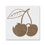 Casa si Gradina - Decoratiuni - DIY - Sabloane decorative pereti - Sablon Perete vopsire, tencuiala 0.7mm Cherry Refolosibil, model MXSP7191, 900 x 900 mm - Infinity.ro