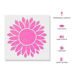 Casa si Gradina - Decoratiuni - DIY - Sabloane decorative pereti - Sablon Perete vopsire, tencuiala 0.7mm Sunflower Stencil Refolosibil, model MXSP7165, 800 x 800 mm - Infinity.ro