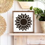 Casa si Gradina - Decoratiuni - DIY - Sabloane decorative pereti - Sablon Perete vopsire, tencuiala 0.7mm Sunflower Stencil Refolosibil, model MXSP7165, 900 x 900 mm - Infinity.ro