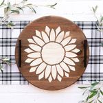 Casa si Gradina - Decoratiuni - DIY - Sabloane decorative pereti - Sablon Perete vopsire, tencuiala 0.7mm Sunflower Stencil Refolosibil, model MXSP7165, 900 x 900 mm - Infinity.ro