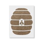 Casa si Gradina - Decoratiuni - DIY - Sabloane decorative pereti - Sablon Perete vopsire, tencuiala 0.7mm Beehive Refolosibil, model MXSP7192, 600 x 600 mm - Infinity.ro
