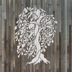 Casa si Gradina - Decoratiuni - DIY - Sabloane decorative pereti - Sablon Perete vopsire, tencuiala 0.7mm Willow Tree Refolosibil, model MXSP7183, 700 x 700 mm - Infinity.ro