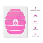 Casa si Gradina - Decoratiuni - DIY - Sabloane decorative pereti - Sablon Perete vopsire, tencuiala 0.7mm Beehive Refolosibil, model MXSP7192, 800 x 800 mm - Infinity.ro