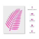 Casa si Gradina - Decoratiuni - DIY - Sabloane decorative pereti - Sablon Perete vopsire, tencuiala 0.7mm Tropical Leaf Refolosibil, model MXSP7184, 300 x 300 mm - Infinity.ro