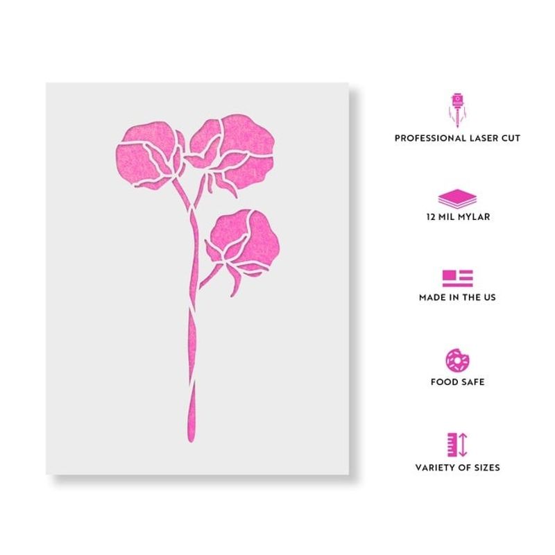Casa si Gradina - Decoratiuni - DIY - Sabloane decorative pereti - Sablon Perete vopsire, tencuiala 0.7mm Cotton Refolosibil, model MXSP7200, 800 x 800 mm - Infinity.ro