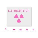 Casa si Gradina - Decoratiuni - DIY - Sabloane decorative pereti - Sablon Perete vopsire, tencuiala 0.7mm Radioactive Symbol Refolosibil, model MXSP7219, 900 x 900 mm, 0.70mm - Infinity.ro