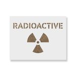 Casa si Gradina - Decoratiuni - DIY - Sabloane decorative pereti - Sablon Perete vopsire, tencuiala 0.7mm Radioactive Symbol Refolosibil, model MXSP7219, 900 x 900 mm, 0.70mm - Infinity.ro
