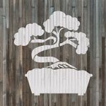 Casa si Gradina - Decoratiuni - DIY - Sabloane decorative pereti - Sablon Perete vopsire, tencuiala 0.7mm Bonsai Tree Refolosibil, model MXSP7194, 600 x 600 mm - Infinity.ro
