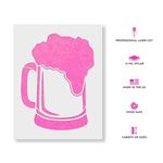Casa si Gradina - Decoratiuni - DIY - Sabloane decorative pereti - Sablon Perete vopsire, tencuiala 0.7mm Beer Mug Refolosibil, model MXSP7213, 100 x 100 mm, 0.70mm - Infinity.ro
