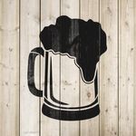 Casa si Gradina - Decoratiuni - DIY - Sabloane decorative pereti - Sablon Perete vopsire, tencuiala 0.7mm Beer Mug Refolosibil, model MXSP7213, 100 x 100 mm, 0.70mm - Infinity.ro