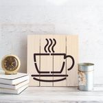 Casa si Gradina - Decoratiuni - DIY - Sabloane decorative pereti - Sablon Perete vopsire, tencuiala 0.7mm Coffee Cup Refolosibil, model MXSP7214, 400 x 400 mm, 0.70mm - Infinity.ro
