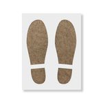 Casa si Gradina - Decoratiuni - DIY - Sabloane decorative pereti - Sablon Perete vopsire, tencuiala 0.7mm Footprints Refolosibil, model MXSP7215, 1000 x 1000 mm, 0.70mm - Infinity.ro