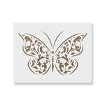 Casa si Gradina - Decoratiuni - DIY - Sabloane decorative pereti - Sablon Perete vopsire, tencuiala 0.7mm Fluture Gothic model MXSP7411, 700 x 700 mm - Infinity.ro