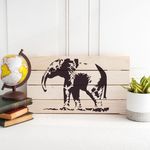 Casa si Gradina - Decoratiuni - DIY - Sabloane decorative pereti - Sablon Perete vopsire, tencuiala 0.7mm Elefant model MXSP7418, 600 x 600 mm - Infinity.ro