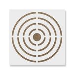 Casa si Gradina - Decoratiuni - DIY - Sabloane decorative pereti - Sablon Perete vopsire, tencuiala 0.7mm Tinta Bullseye model MXSP7457, 200 x 200 mm - Infinity.ro